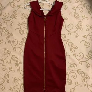 Wine Colored Cocktail Dress {Enfocus Studio} sz 6